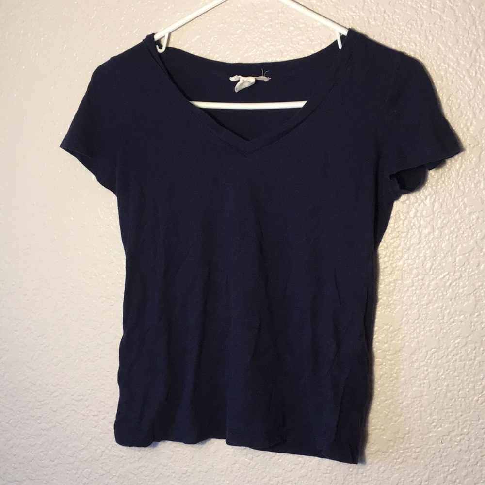 2 pieces. Navy Small V-Neck. Mustard Medium V-Neck